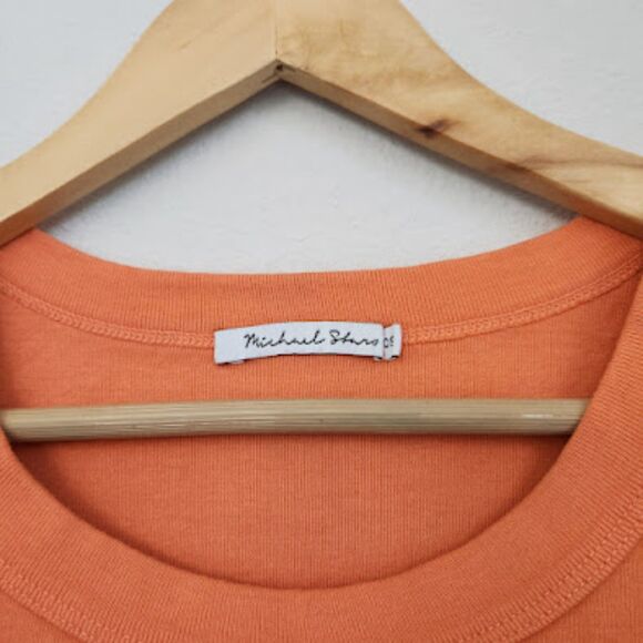 Michael Stars Orange 100% Cotton Tank Top | Size OS - Picture 3 of 8